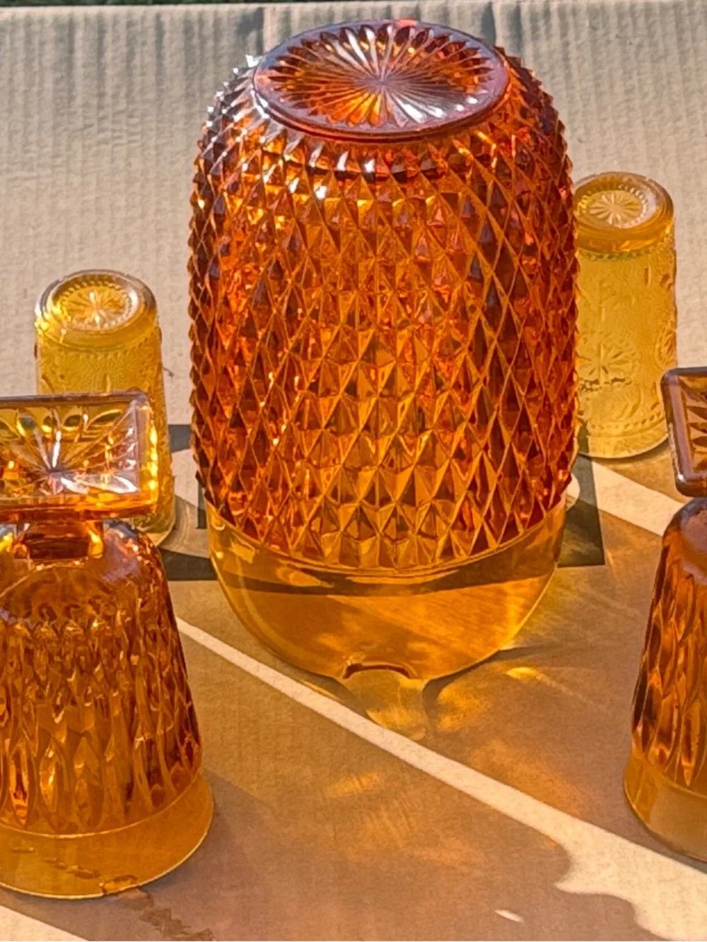 Indiana Glass elegant amber